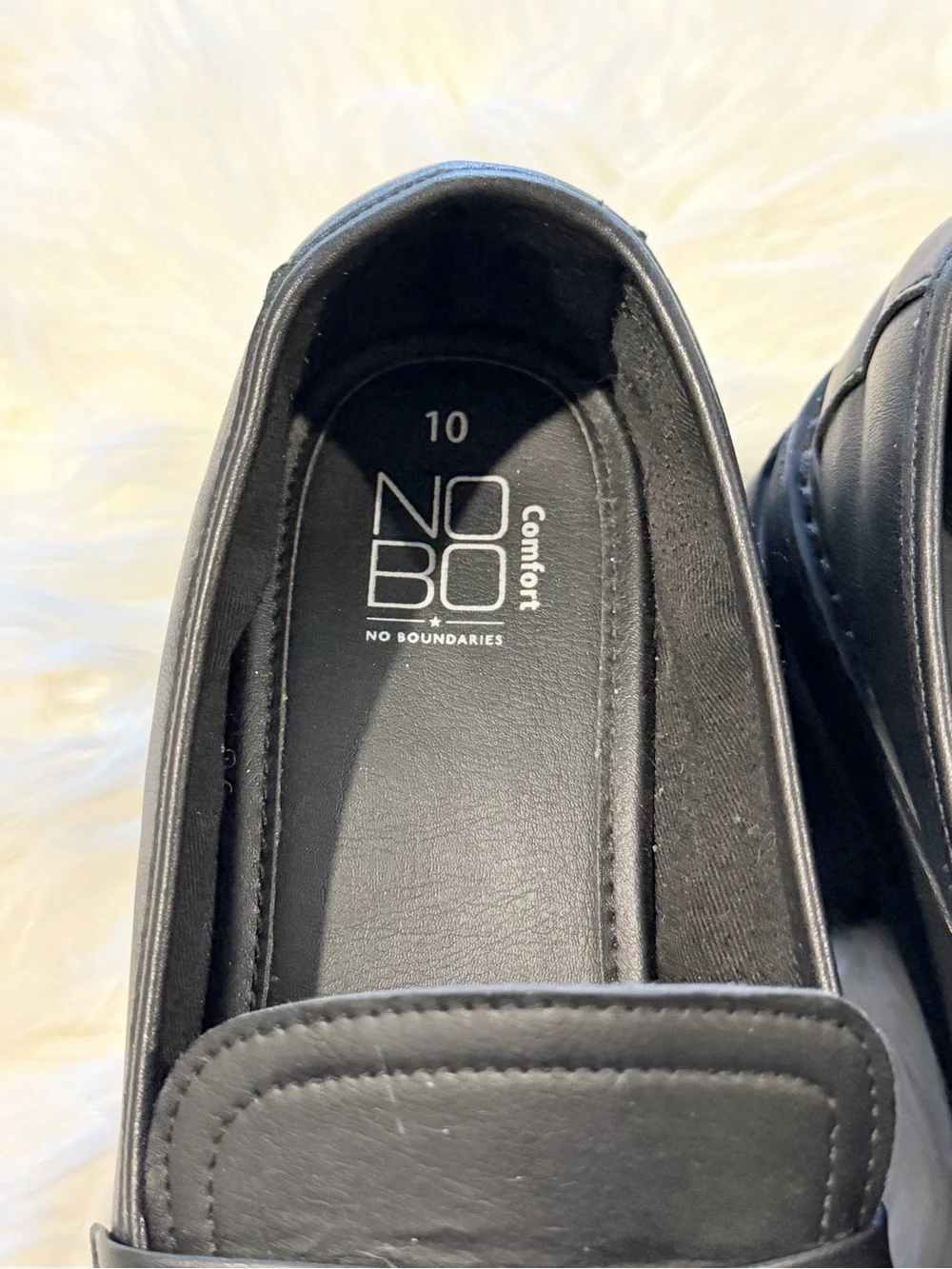 No Boundaries Black Slip-On Faux Leather Loafers